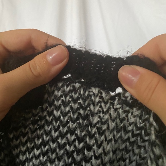 Black and white checkered knitted sweater H&M - Picture 11 of 11